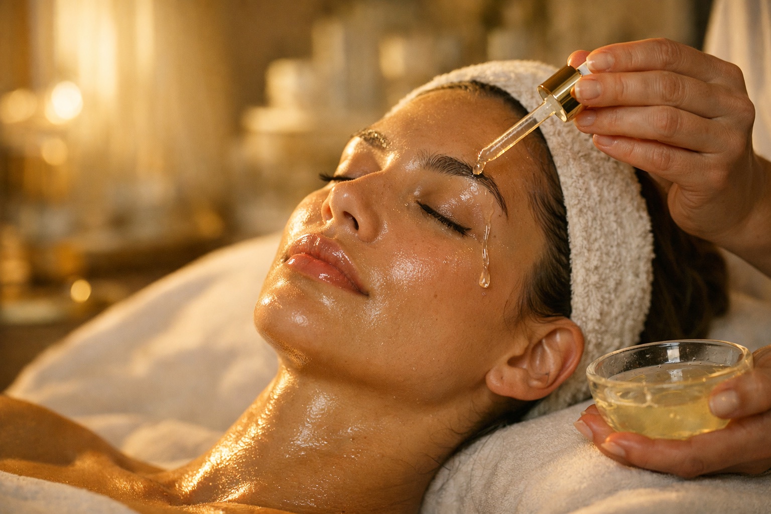 Luxury facial treatment at DK Aesthetics