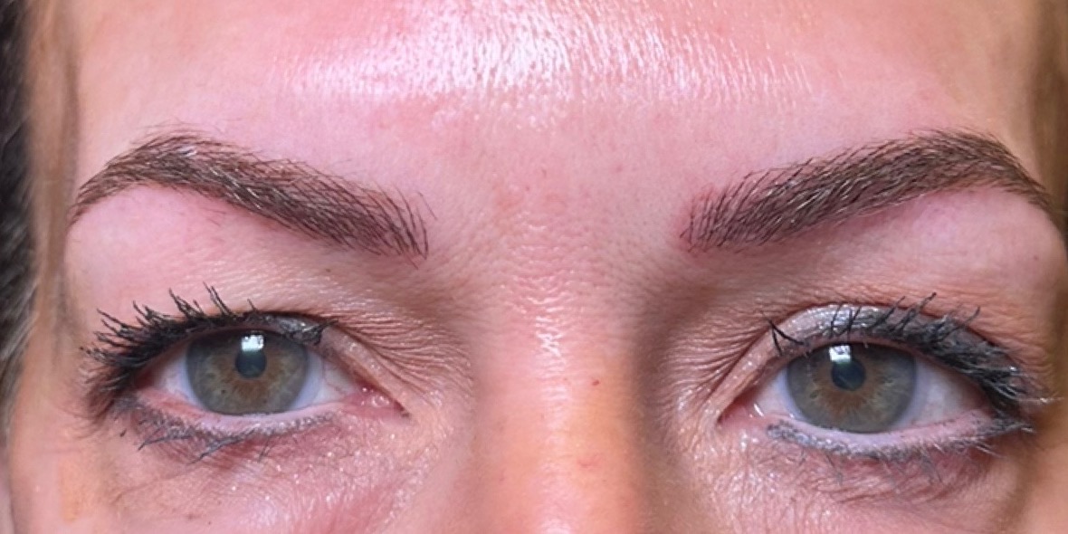 Microblading — after result at DK Aesthetics, Highland Park IL