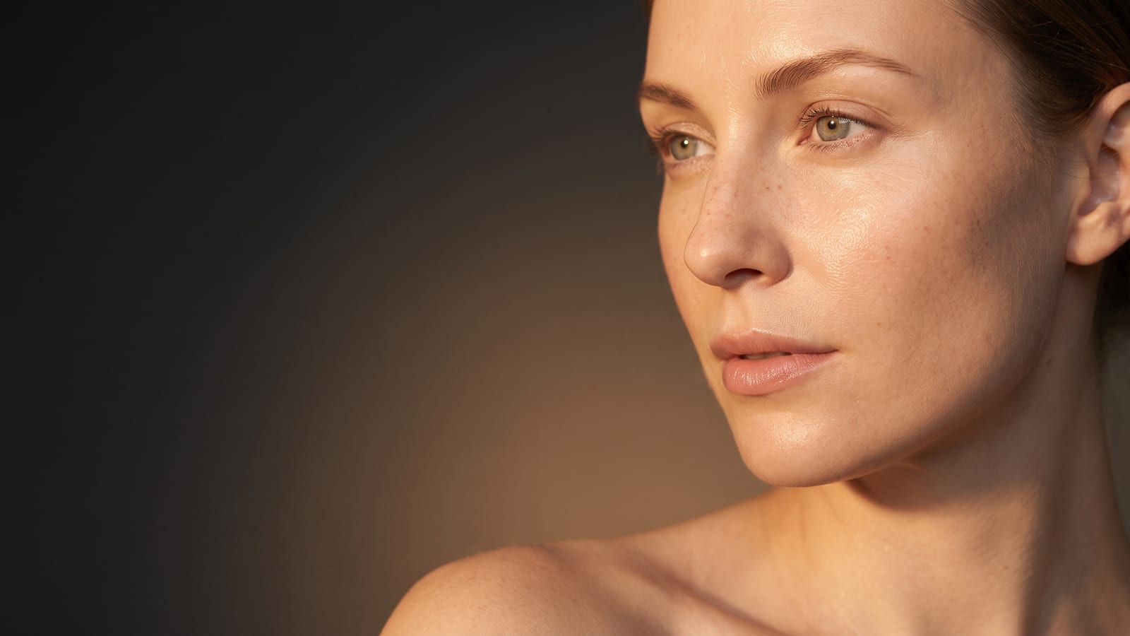 Radiant, dewy, glowing skin in close-up after a HydraFacial at a Highland Park med spa