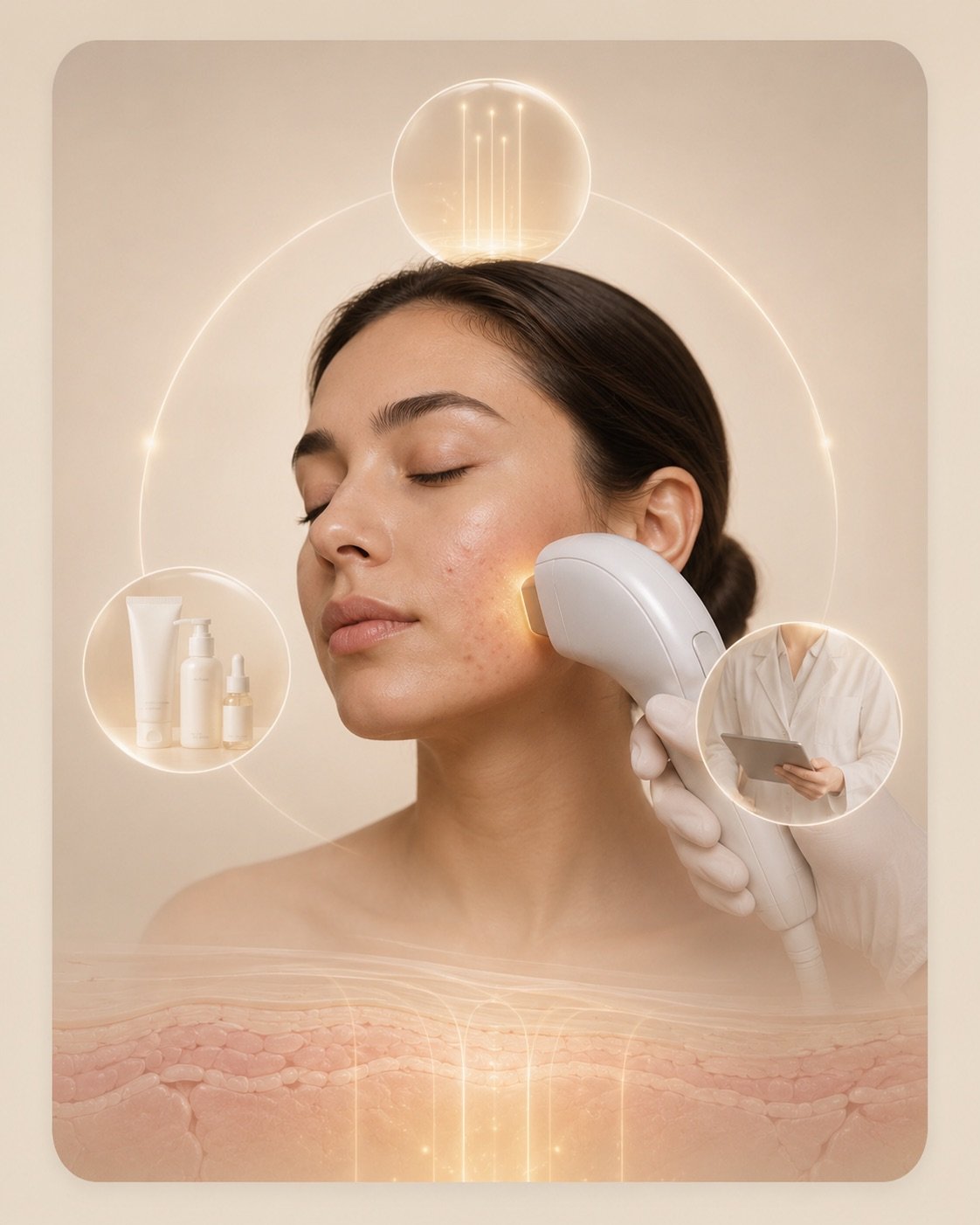 IPL acne clearance treatment plan at DK Aesthetics Highland Park IL