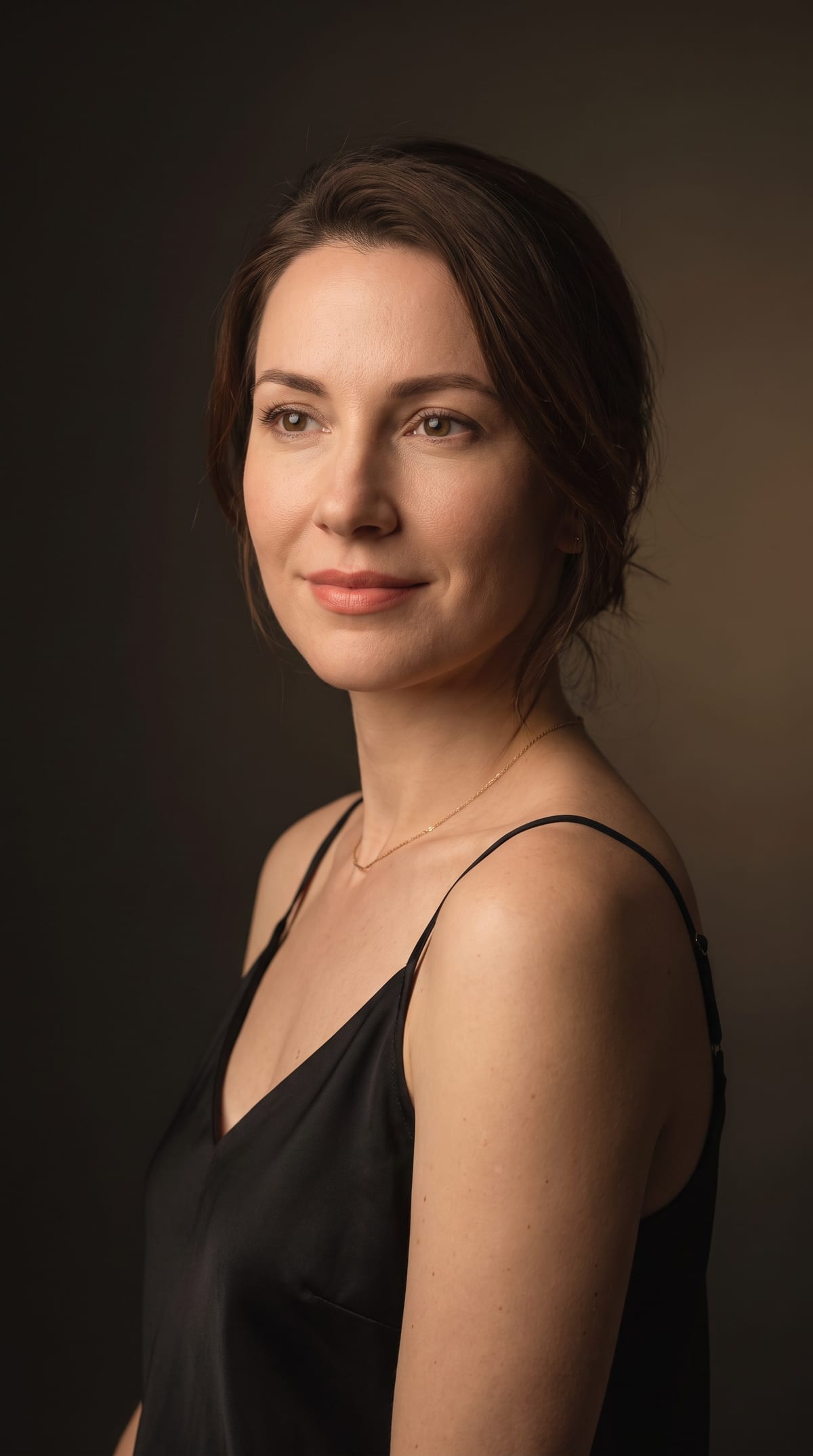 Woman with a soft, natural lip blush at DK Aesthetics, Highland Park, Illinois